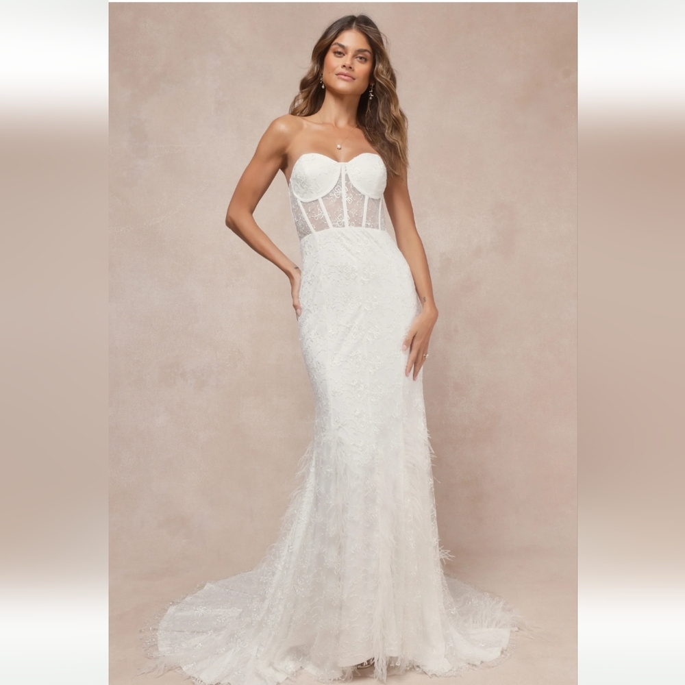 Corset Mermaid Lulu's Wedding Dress Size S